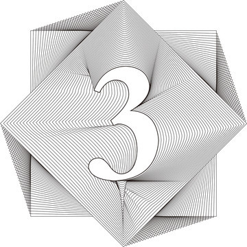 3周年庆典数字与户外广告设计 品牌视觉的立体绽放